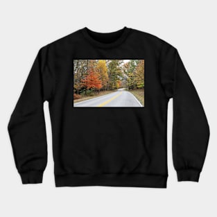 Road in the autumn seasone Crewneck Sweatshirt